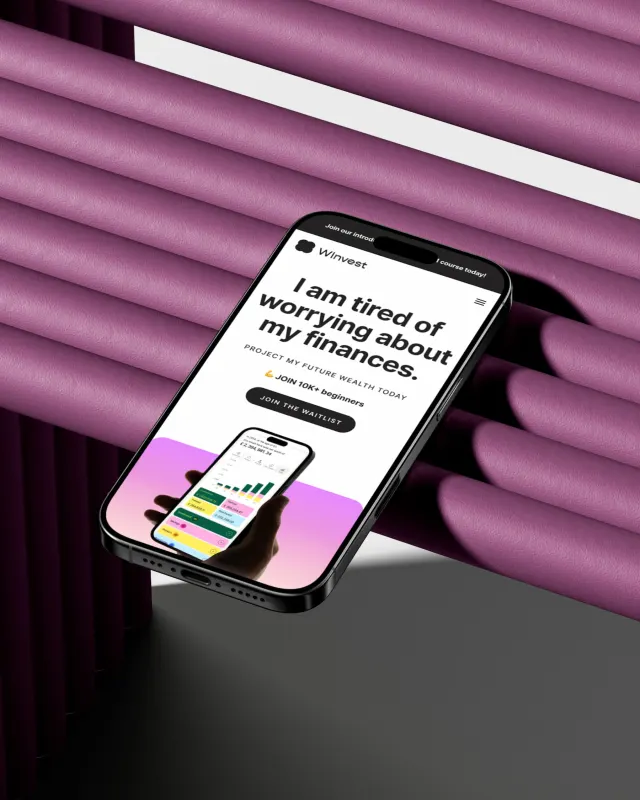 Webdesign + Social media design voor Winvest