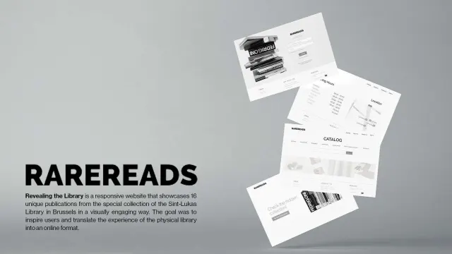 Webdesign project: RAREREADS